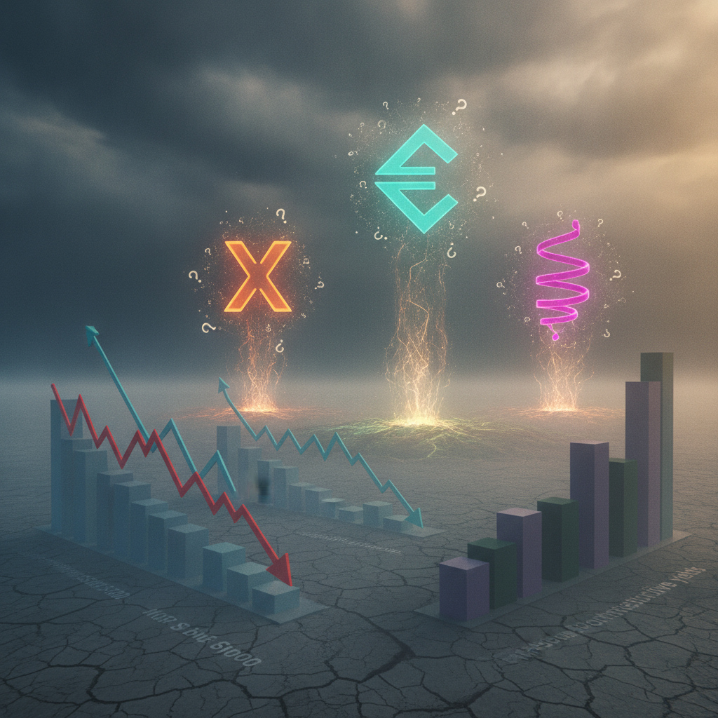A visual metaphor depicting a global financial landscape. In the foreground, traditional stock marke