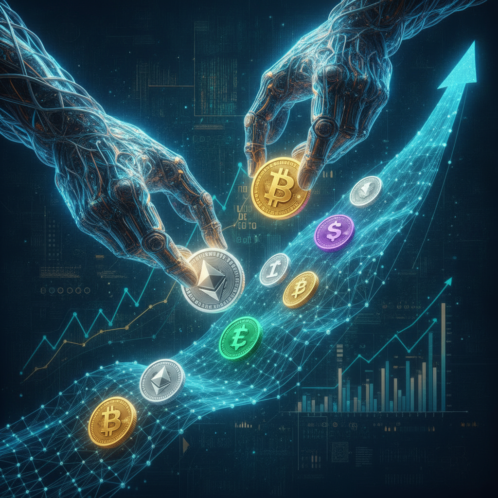 A visually striking image depicting large, abstract, powerful hands (representing institutional inve