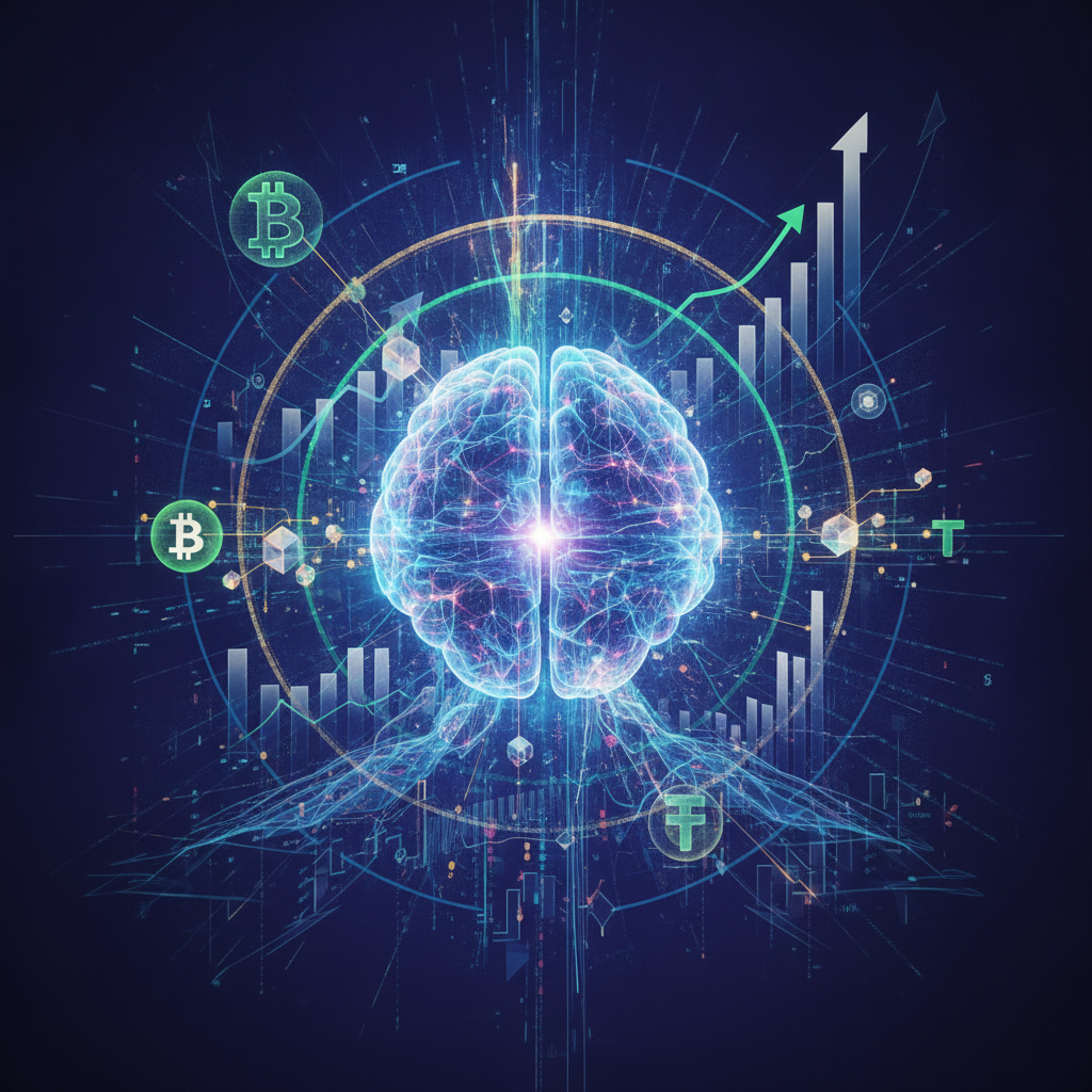 A sophisticated and conceptual digital artwork visually representing the powerful synergy and inters