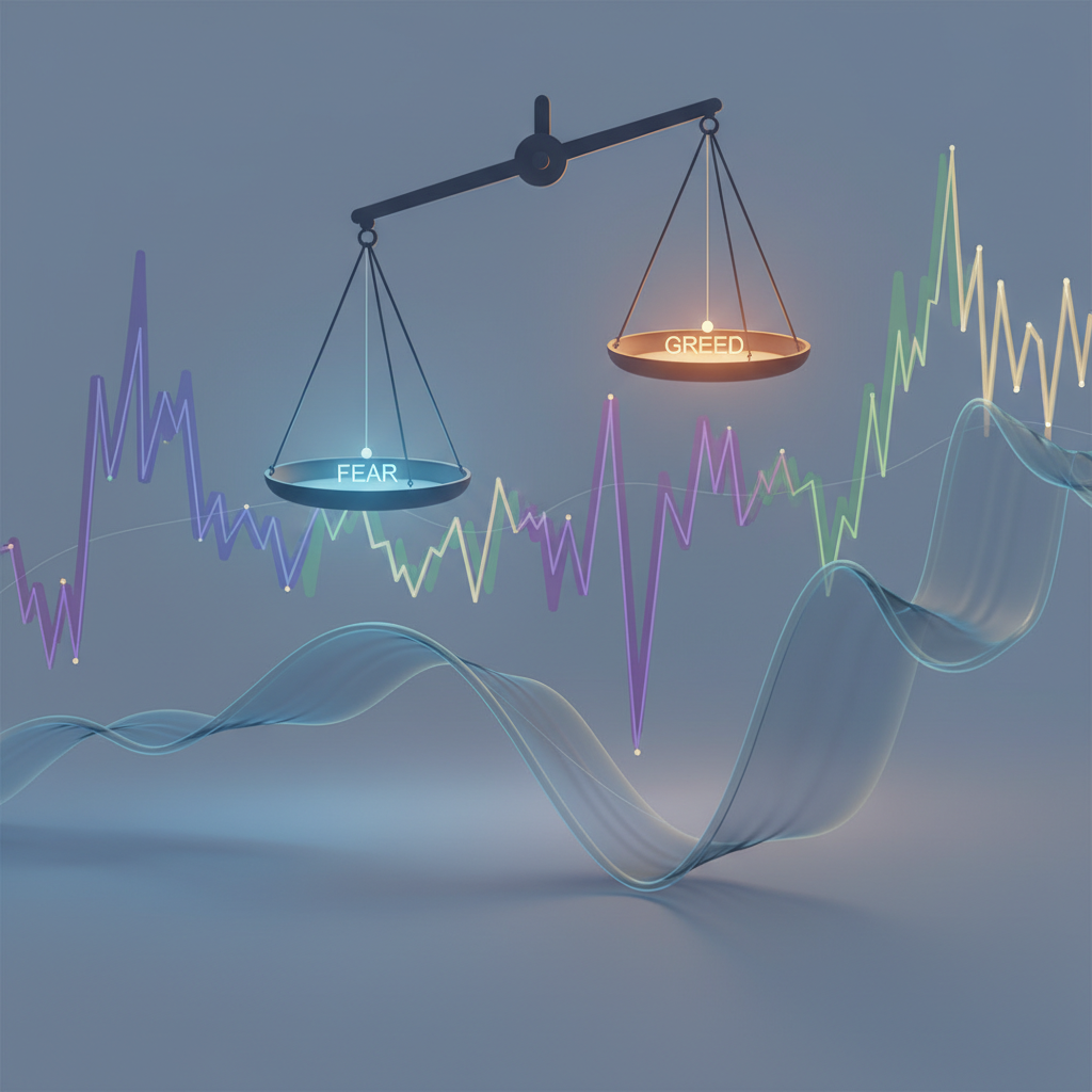 A conceptual image depicting the interplay of global economic forces and cryptocurrency market senti