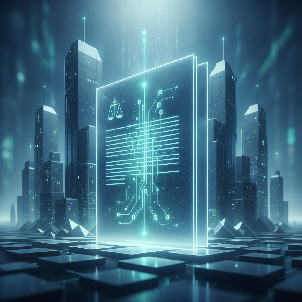 A symbolic image illustrating the progress and increasing clarity in cryptocurrency regulation. A st